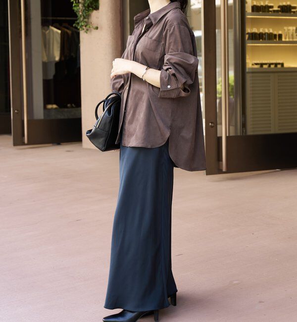  「【上品な揺れ感】キュプラ混バイアススカート」|スカート|