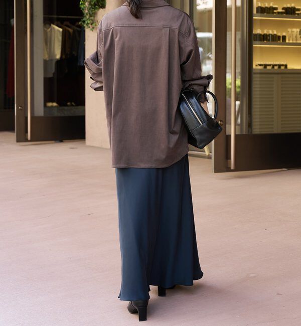  「【上品な揺れ感】キュプラ混バイアススカート」|スカート|