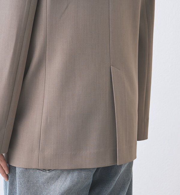  「予約【オンオフ使える】ドライギャバピークドラペルジャケット」|テーラードジャケット|