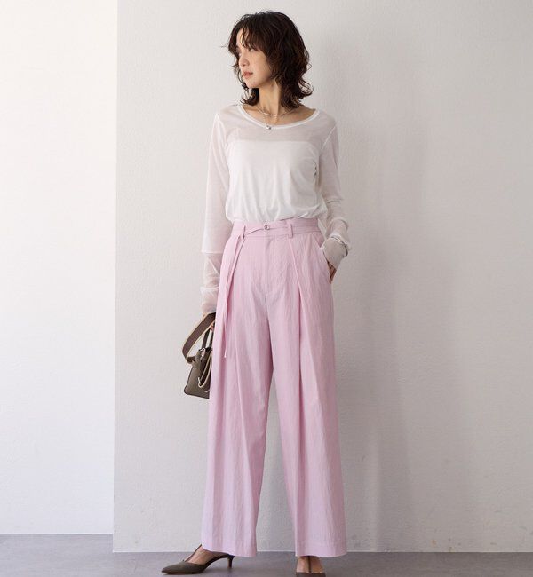  「予約【レイヤードに最適】チュールキリカエカットソー」|Tシャツ・カットソー|