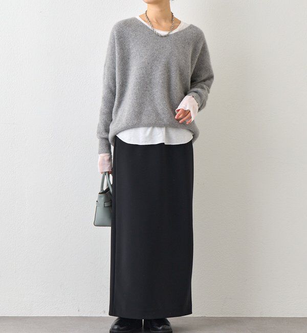  「予約【レイヤードに最適】チュールキリカエカットソー」|Tシャツ・カットソー|