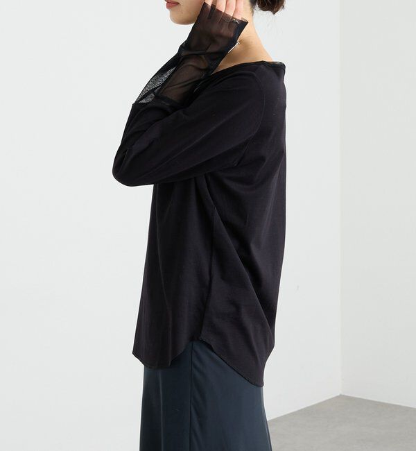  「予約【レイヤードに最適】チュールキリカエカットソー」|Tシャツ・カットソー|