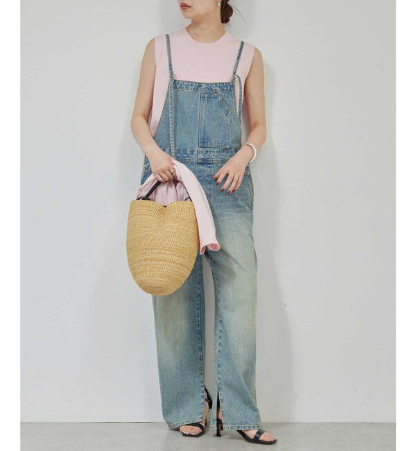  「【サイズ展開あり/長さ調整可能】デニムサロペット」|チノ|