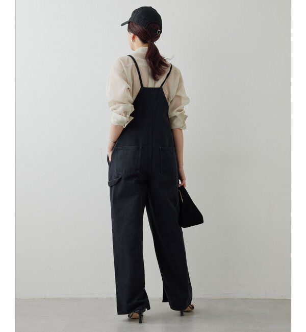  「【サイズ展開あり/長さ調整可能】デニムサロペット」|チノ|