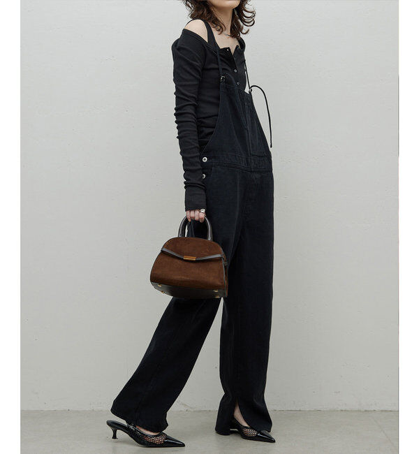  「【サイズ展開あり/長さ調整可能】デニムサロペット」|チノ|