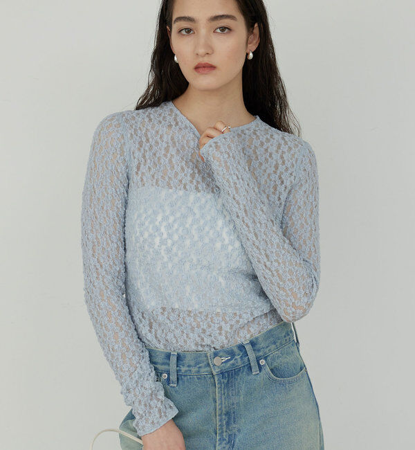  「【La nature linge】レースカットソー」|Tシャツ・カットソー|