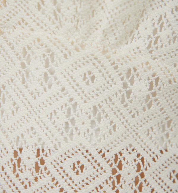  「クロシェレースVプルオーバー」|Tシャツ・カットソー|