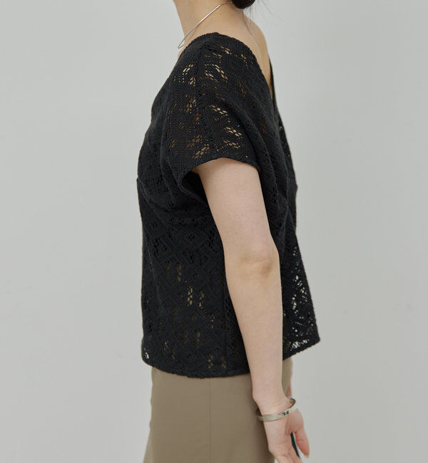  「クロシェレースVプルオーバー」|Tシャツ・カットソー|