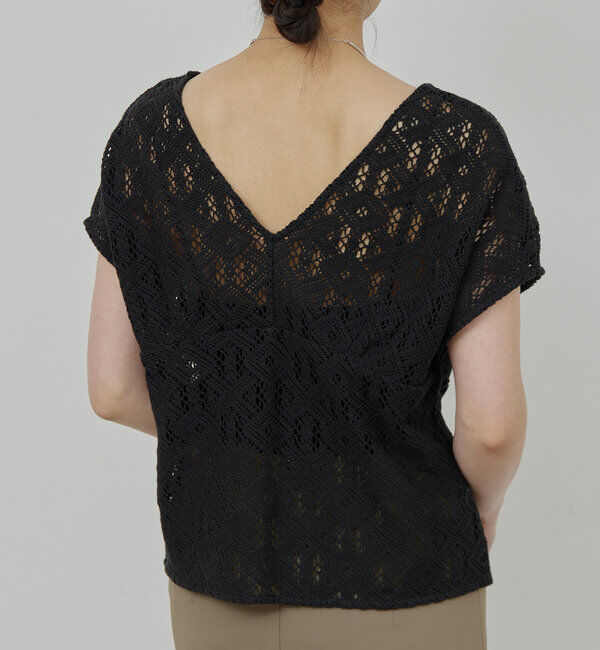  「クロシェレースVプルオーバー」|Tシャツ・カットソー|