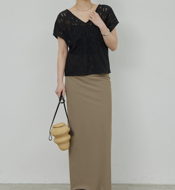  「クロシェレースVプルオーバー」|Tシャツ・カットソー|