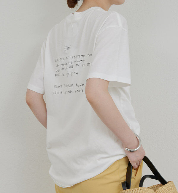  「【ANINEBING】手書きグラフィックTee」|Tシャツ・カットソー|アイボリー