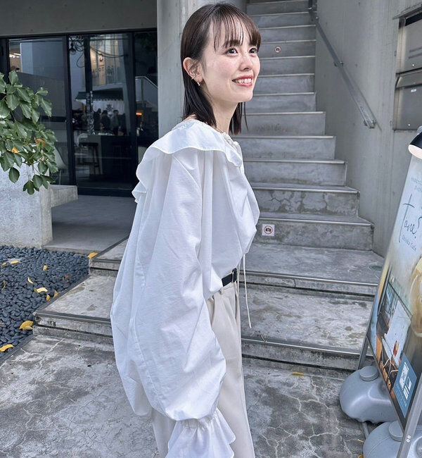  「リボンボリュームブラウス」|シャツ・ブラウス|