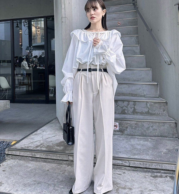  「リボンボリュームブラウス」|シャツ・ブラウス|