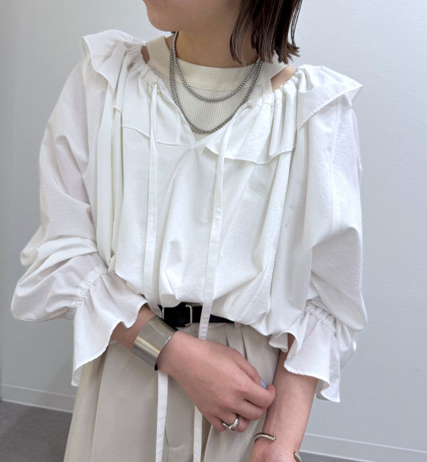  「リボンボリュームブラウス」|シャツ・ブラウス|