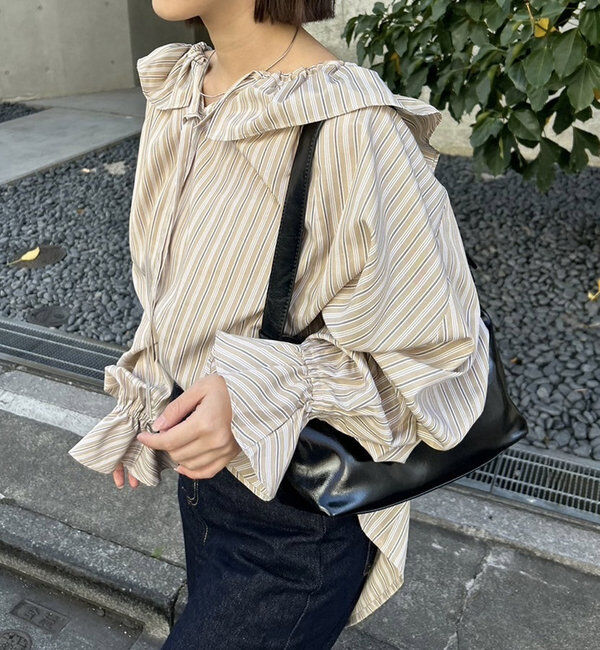  「リボンボリュームブラウス」|シャツ・ブラウス|