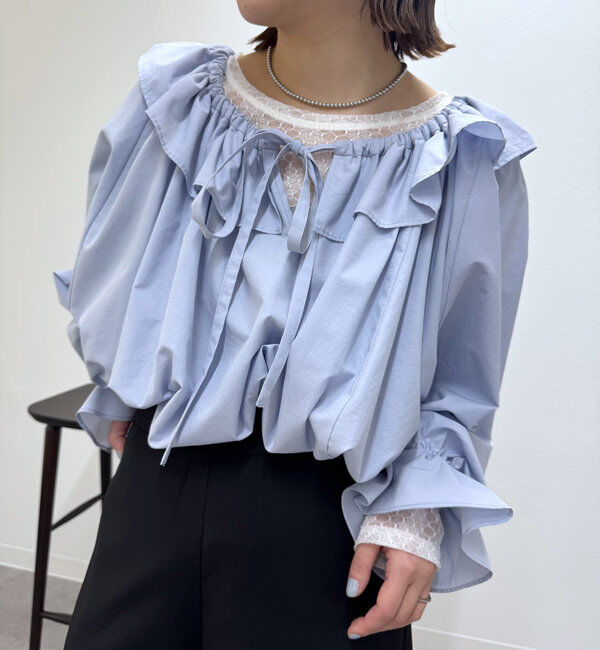  「リボンボリュームブラウス」|シャツ・ブラウス|