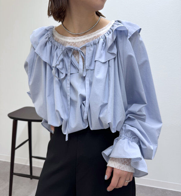  「リボンボリュームブラウス」|シャツ・ブラウス|