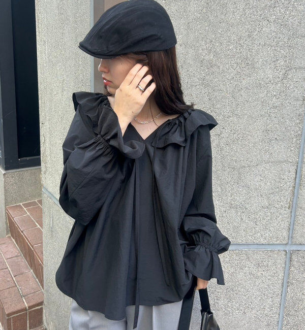  「リボンボリュームブラウス」|シャツ・ブラウス|