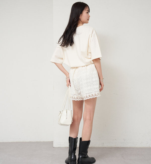  「パッチワークレースショートパンツ」|チノ|
