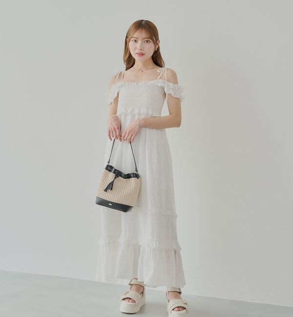  「【5色展開】フリルデザインベアワンピース」|ワンピース|