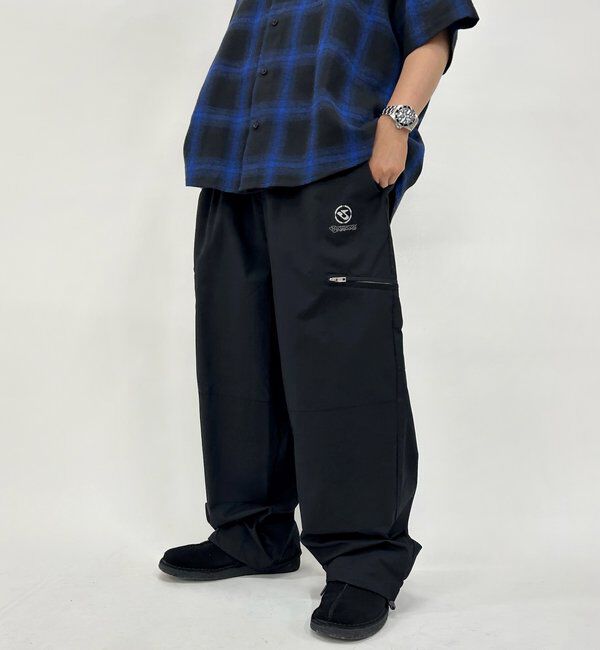  「【KOOKY'N】BRONXジップパンツ 」|チノ|ブラック