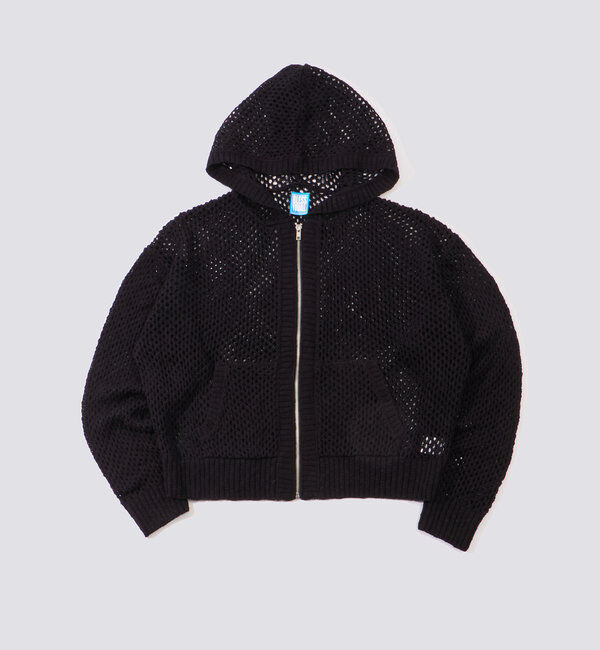  「【BLESSYOU/ブレスユー】 メッシュニットジップパーカー」|ニット・セーター|