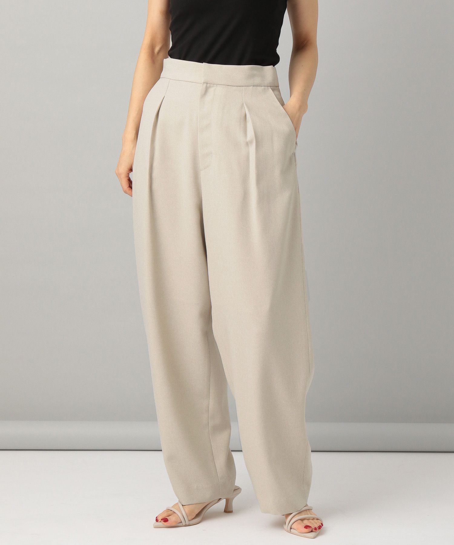 A part by 「【セットアップ対応】リネンライクカーブパンツ」|その他|