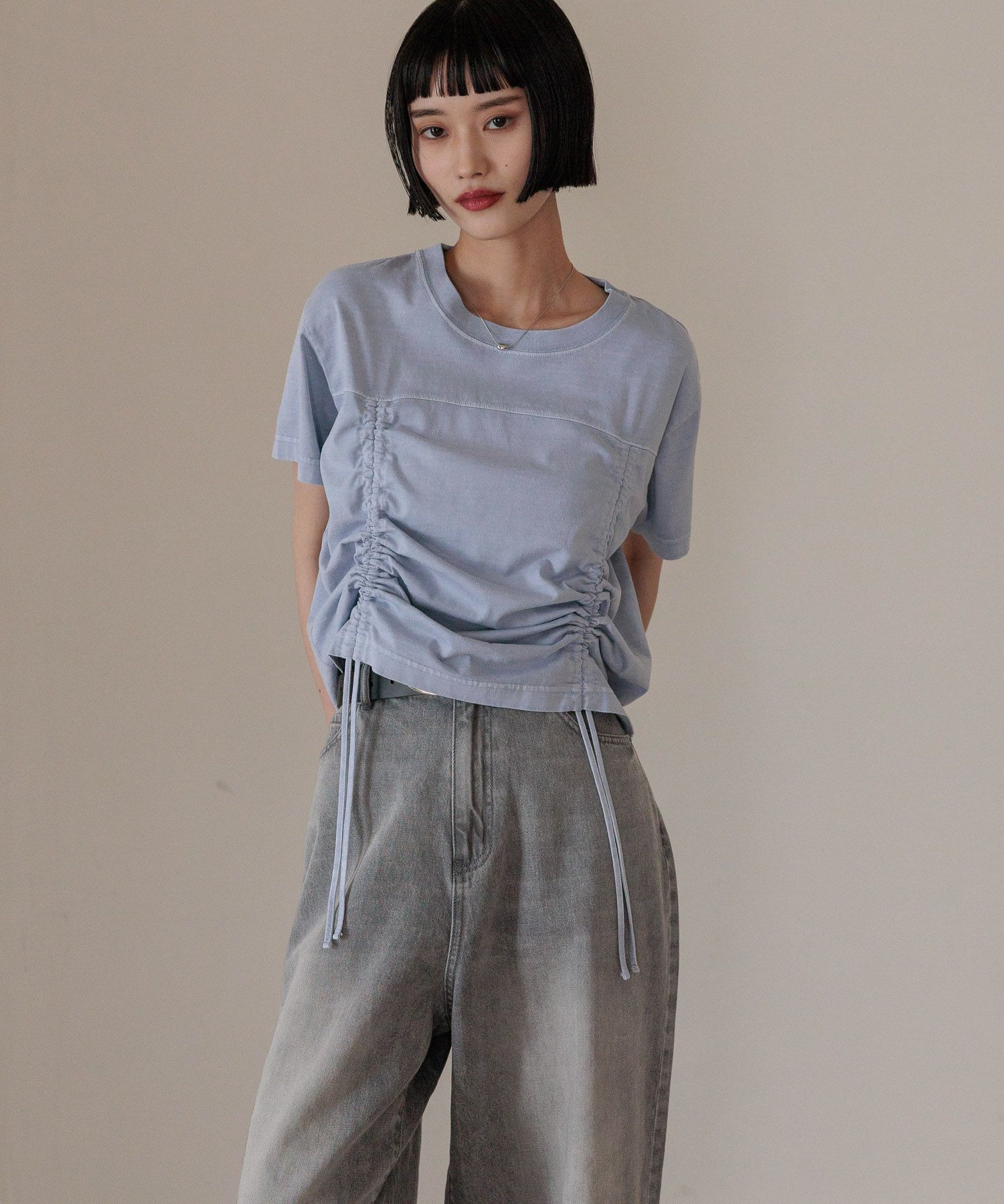 LOWRYS FARM「ピグメントドロストＳＳ」|Tシャツ・カットソー|