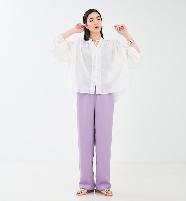 collex「リボン&ギャザーブラウス」|シャツ・ブラウス|