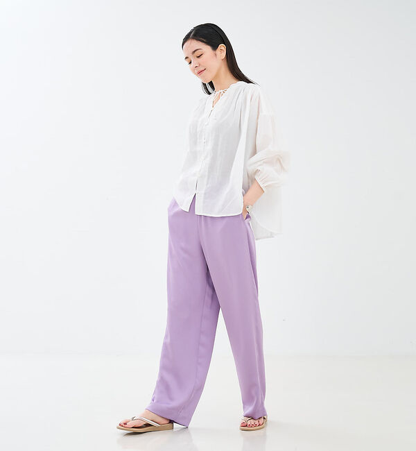 collex「リボン&ギャザーブラウス」|シャツ・ブラウス|