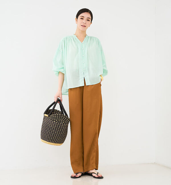 collex「リボン&ギャザーブラウス」|シャツ・ブラウス|