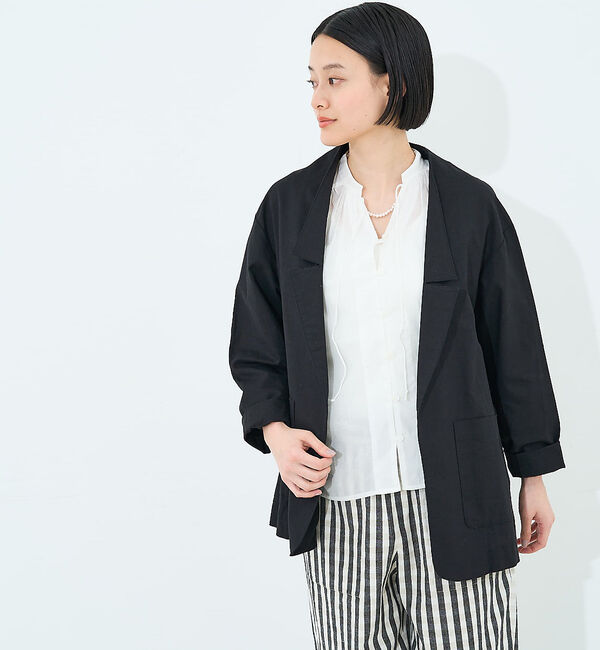 collex「ショールカラージャケット ブラック」|その他|