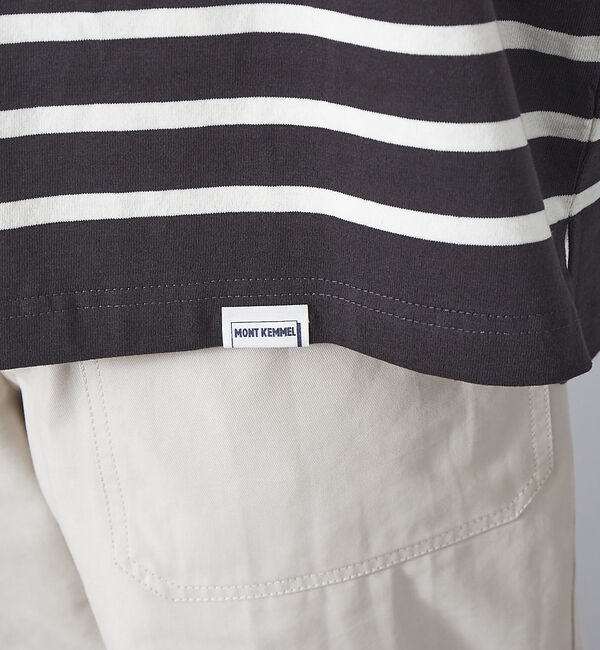 ABAHOUSE「【MONTKEMMEL / モンケメル】別注 ボーダー オーバーサイズ クルーネ」|Tシャツ・カットソー|