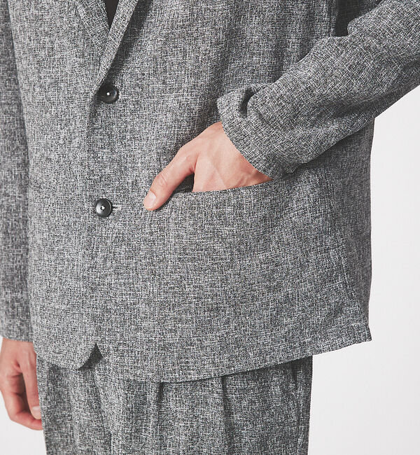 ABAHOUSE「【セットアップ対応】サマーツイード イージー ジャケット / サマージャケット」|テーラードジャケット|