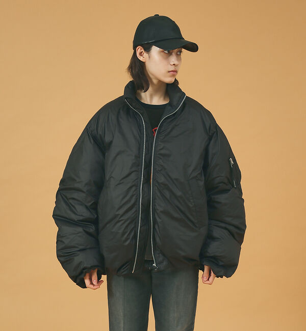 ABAHOUSE「MA-1 オーバーサイズ 中綿ビッグシルエット スタンドジャケット/ブルゾン /」|ブルゾン・スタジャン|