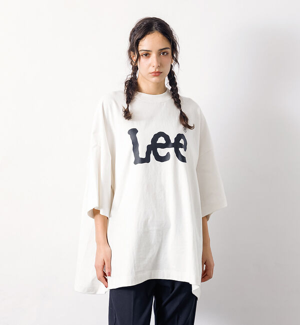 ABAHOUSE「【Lee/リー】SUPERSIZED LEE LOGO T/フロントロゴ ビッグ」|Tシャツ・カットソー|ホワイト