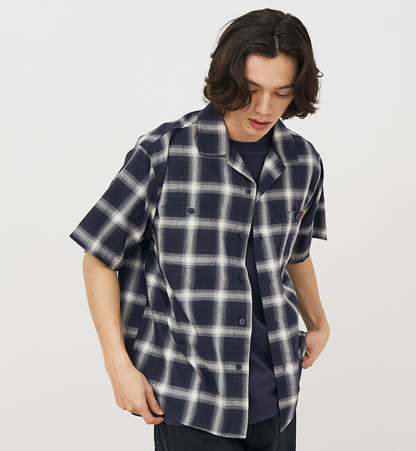 ABAHOUSE「【UNIVERSALOVERALL / ユニバーサルオーバーオール】OPEN C」|シャツ・ブラウス|ホワイト系その他1