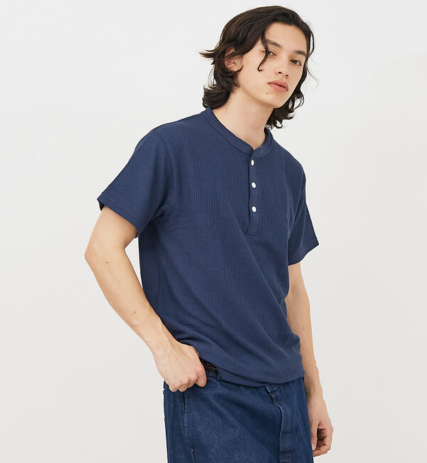 ABAHOUSE「【JEMORGAN LONG JOHNS/ジェーイーモーガンロングジョーンズ】」|Tシャツ・カットソー|ネイビー