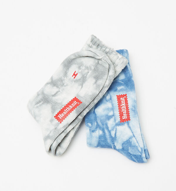 ABAHOUSE「【Healthknit/ヘルスニット】2P タイダイソックス/ユニセックス【WE」|ソックス|