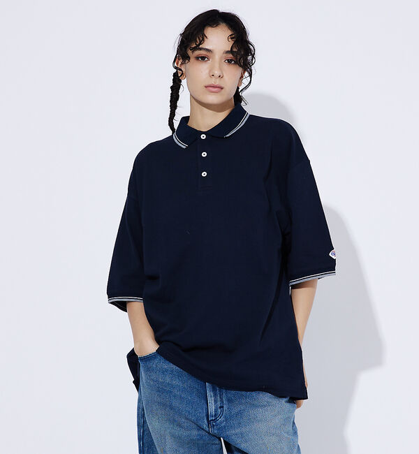 ABAHOUSE「【JEMORGAN LONG JOHNS/ジェーイーモーガンロングジョーンズ】ラ」|Tシャツ・カットソー|ネイビー