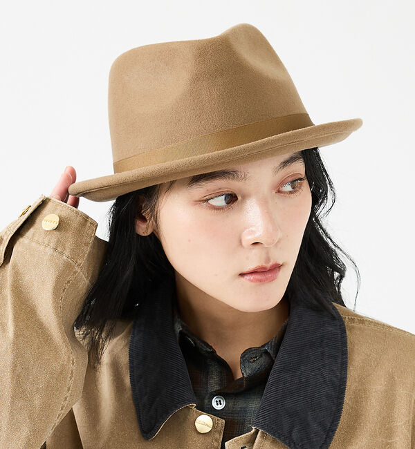ABAHOUSE「【RUBEN/ルーベン】SOLID ALLUP FELT HAT/ソリッドアルプ」|その他|ベージュ