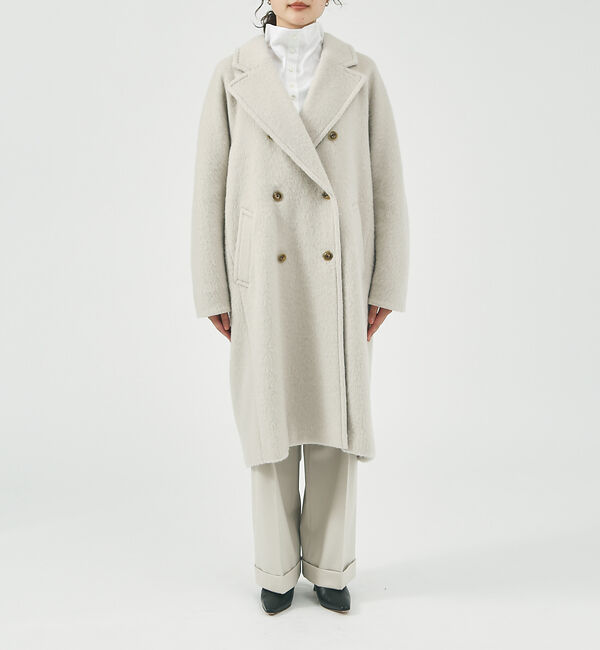 qualite「モヘアシャギーダブルロングコート」|その他|