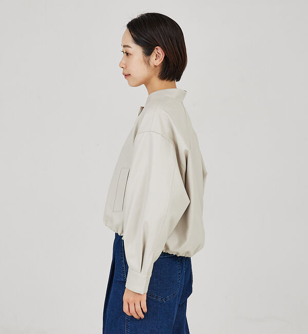 qualite「ショートフォルムブルゾン」|ブルゾン・スタジャン|