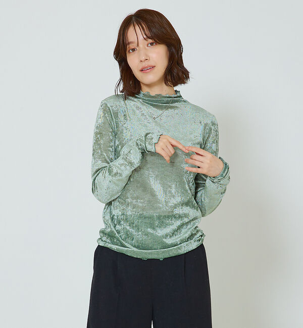 abahouse mavie「シアーフロッキーメロウプルオーバー」|Tシャツ・カットソー|