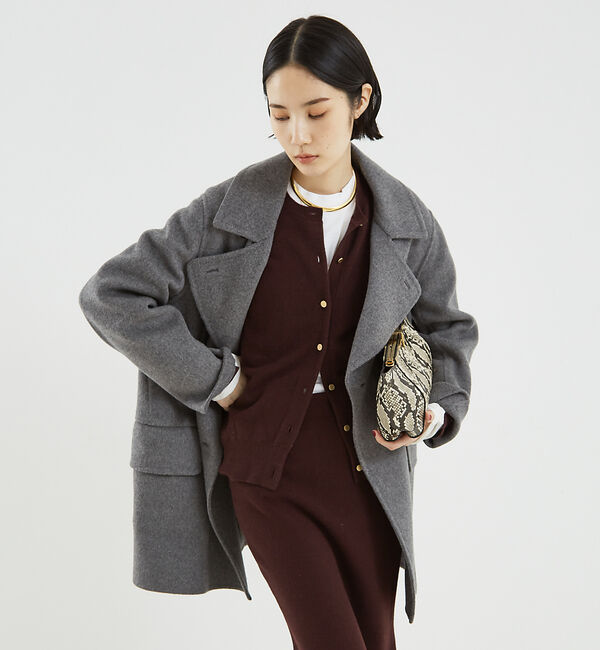 The Store by C' 「【COCUCA】ダブルフェイスPコート」|ピーコート|