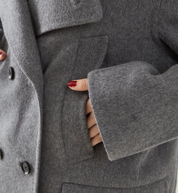 The Store by C' 「【COCUCA】ダブルフェイスPコート」|ピーコート|