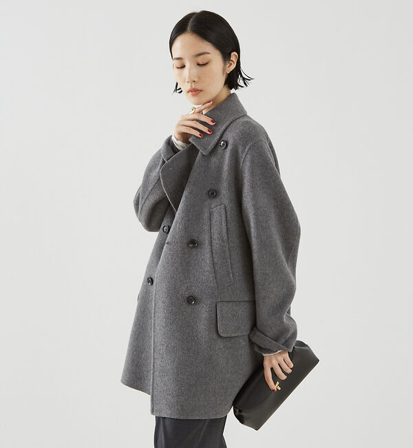 The Store by C' 「【COCUCA】ダブルフェイスPコート」|ピーコート|