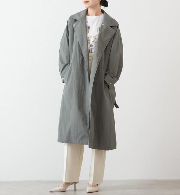 Liesse「ルーズトレンチコート」|トレンチコート|カーキ