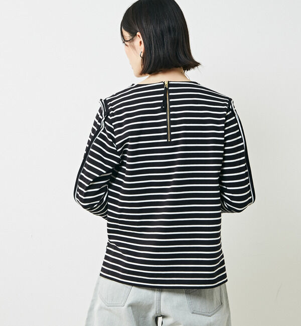 Soffitto「ボーダーデザインロングTシャツ」|Tシャツ・カットソー|