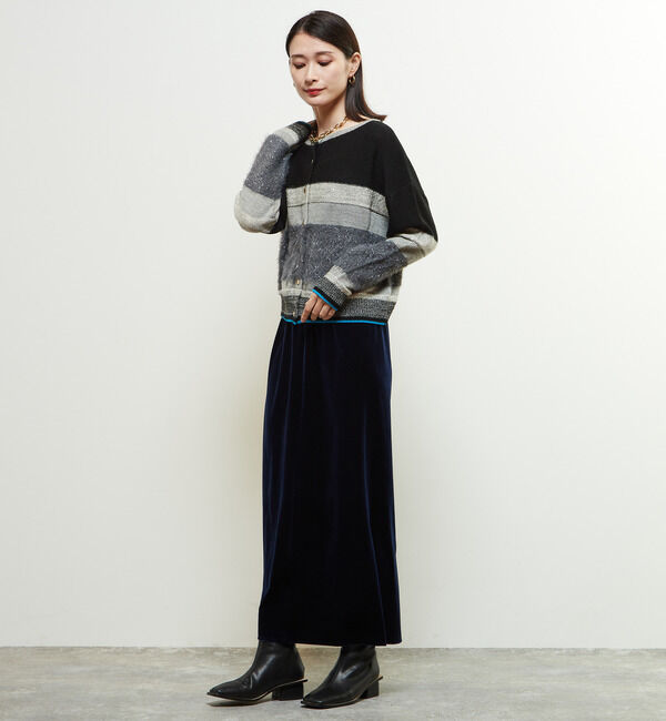 Soffitto「ミックスボーダー2WAYニット」|ニット・セーター|